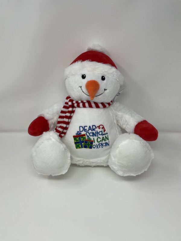 Embroidered Christmas Snowman Jadens Gifts based at Norfolk, Suffolk, Cambridgeshire and Essex