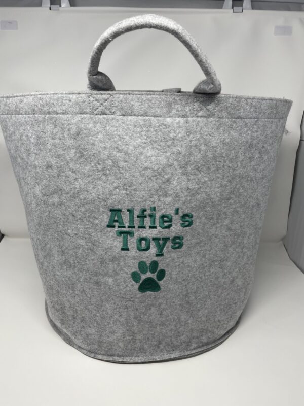 Personalised Dog Toy Basket Jadens Gifts based in Norfolk, Suffolk, Cambridgeshire and Essex